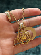 Diamond Circle Charm Holder / Spacer