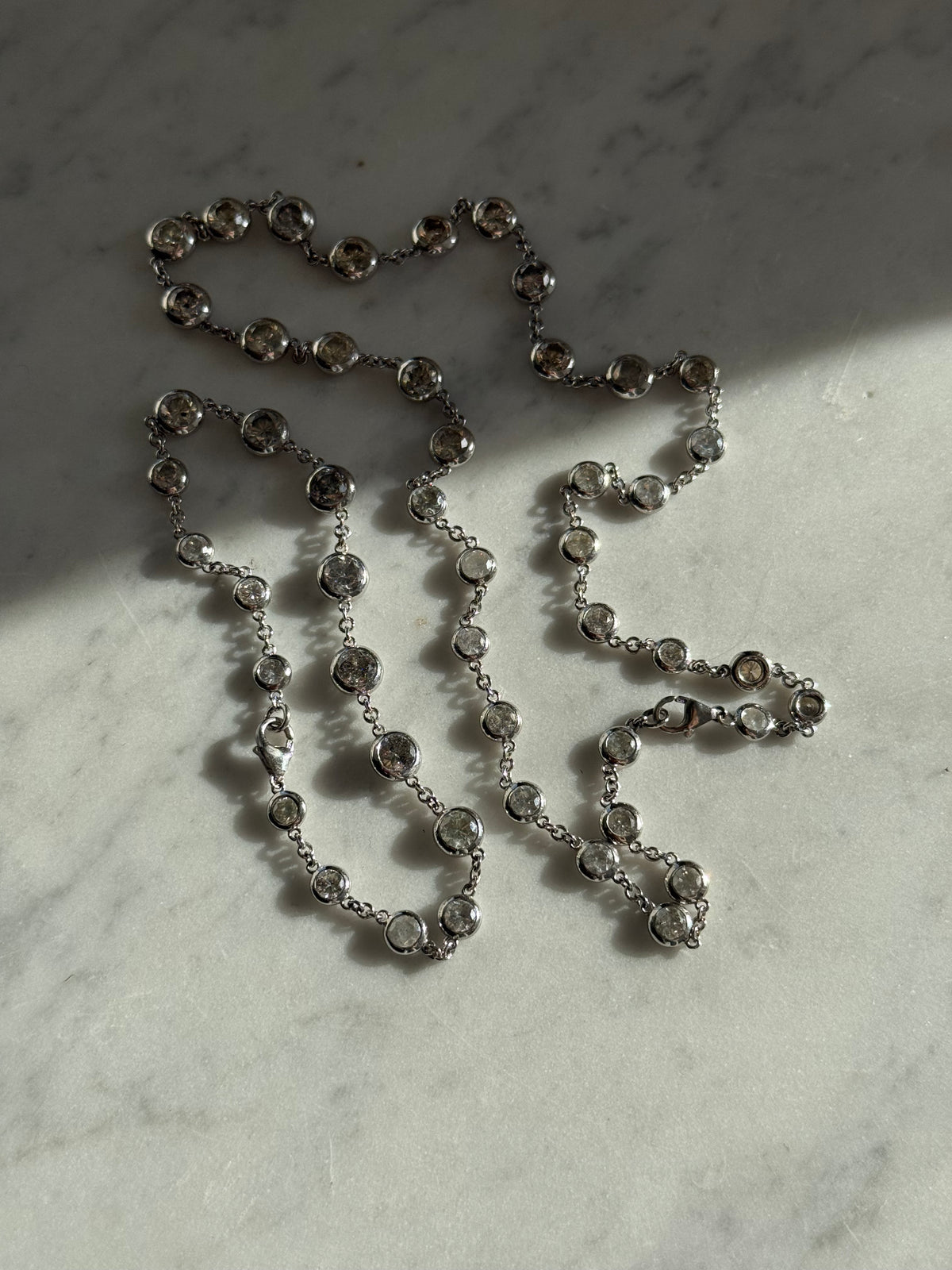 Celestial 14 Carat Natural Diamond Strand Set