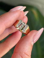 Diamond M ring