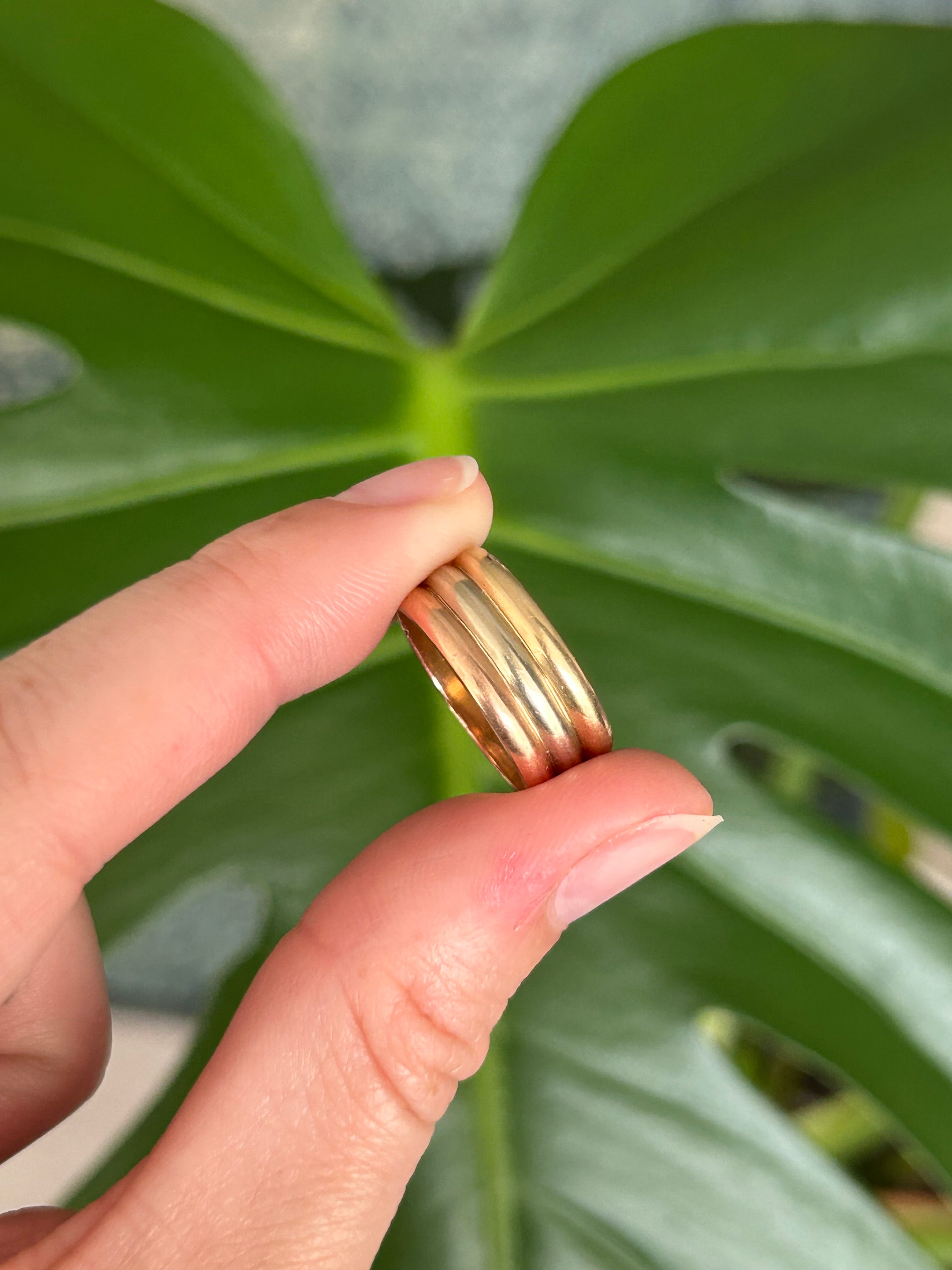 Tricolored Stacker Set Ring