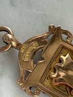 Solid Antique Shield Pendant