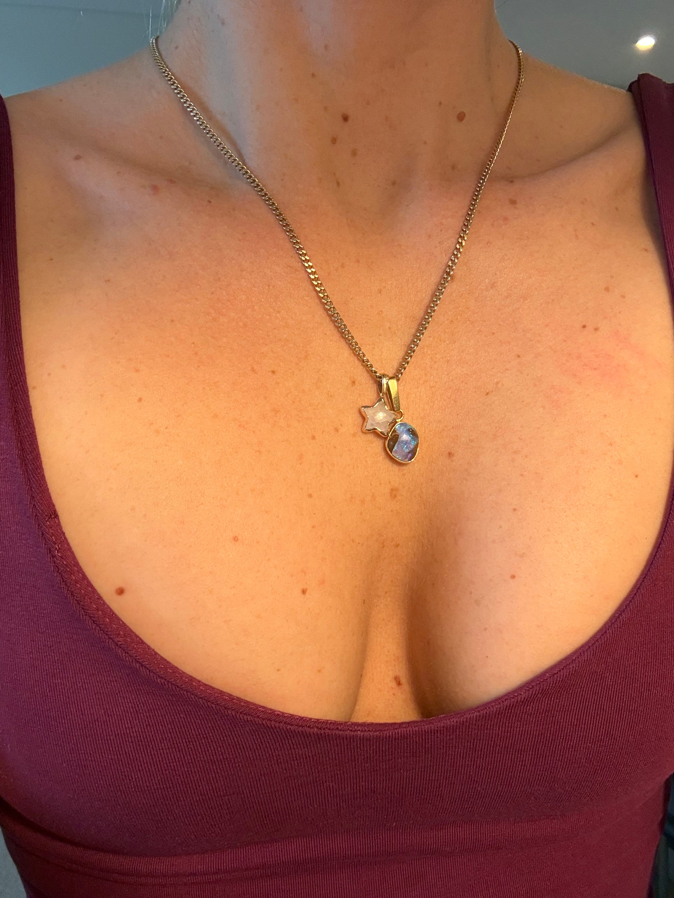Boulder Opal Charm
