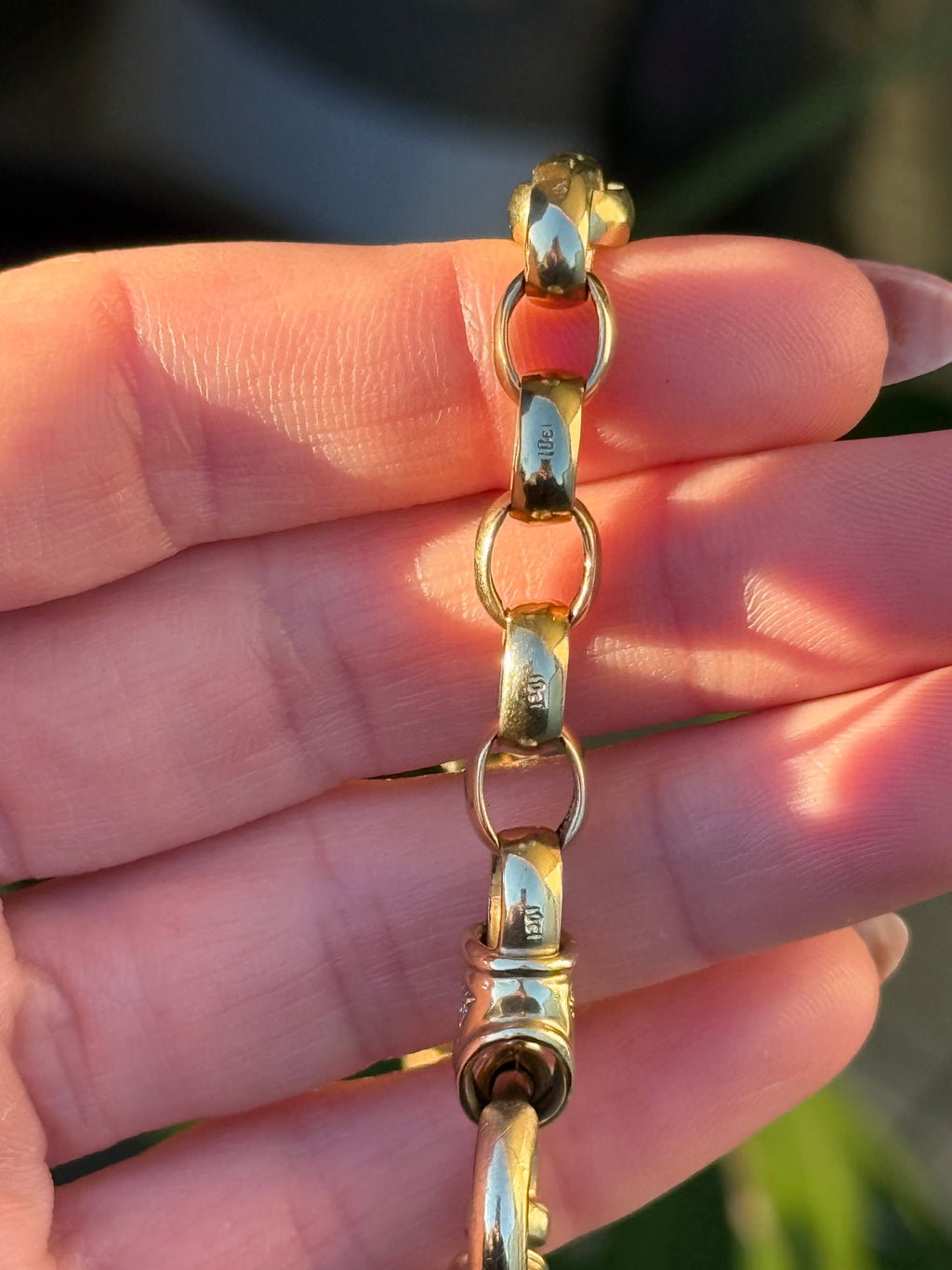 Chunky Diamond Bolt Rolo