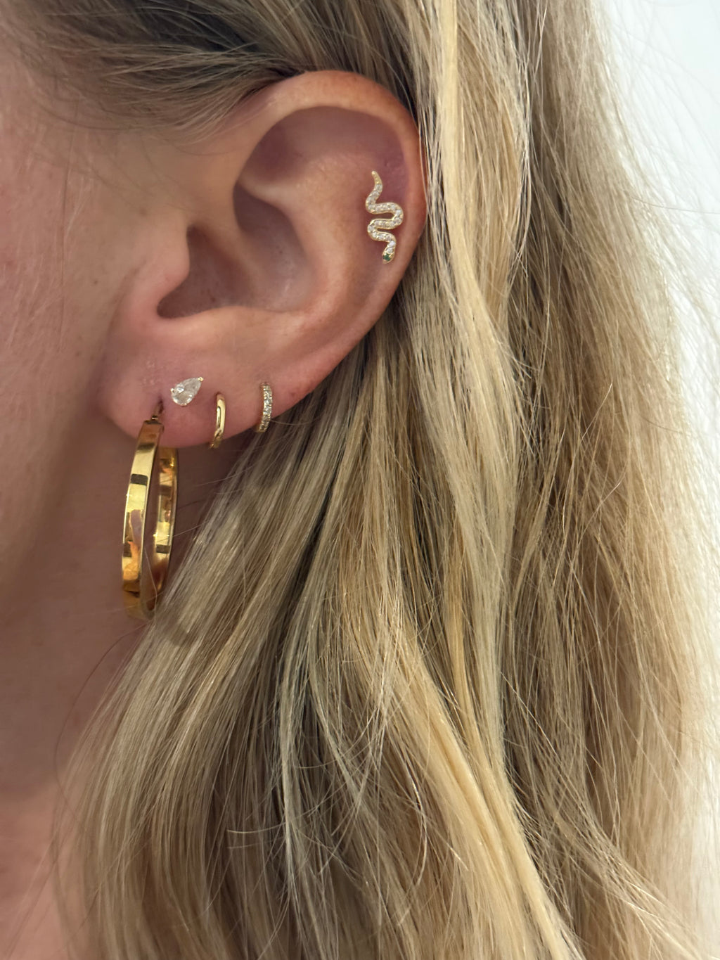 Square Edge Hoops