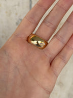 Solid Chunky Diamond Cluster Donut Band