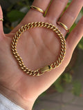 Antique Solid Curb Bracelet