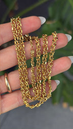 Sparkly Braided Bead Chain Bracelet