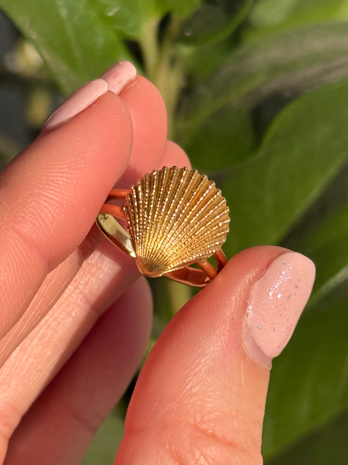 14k Seashell Ring