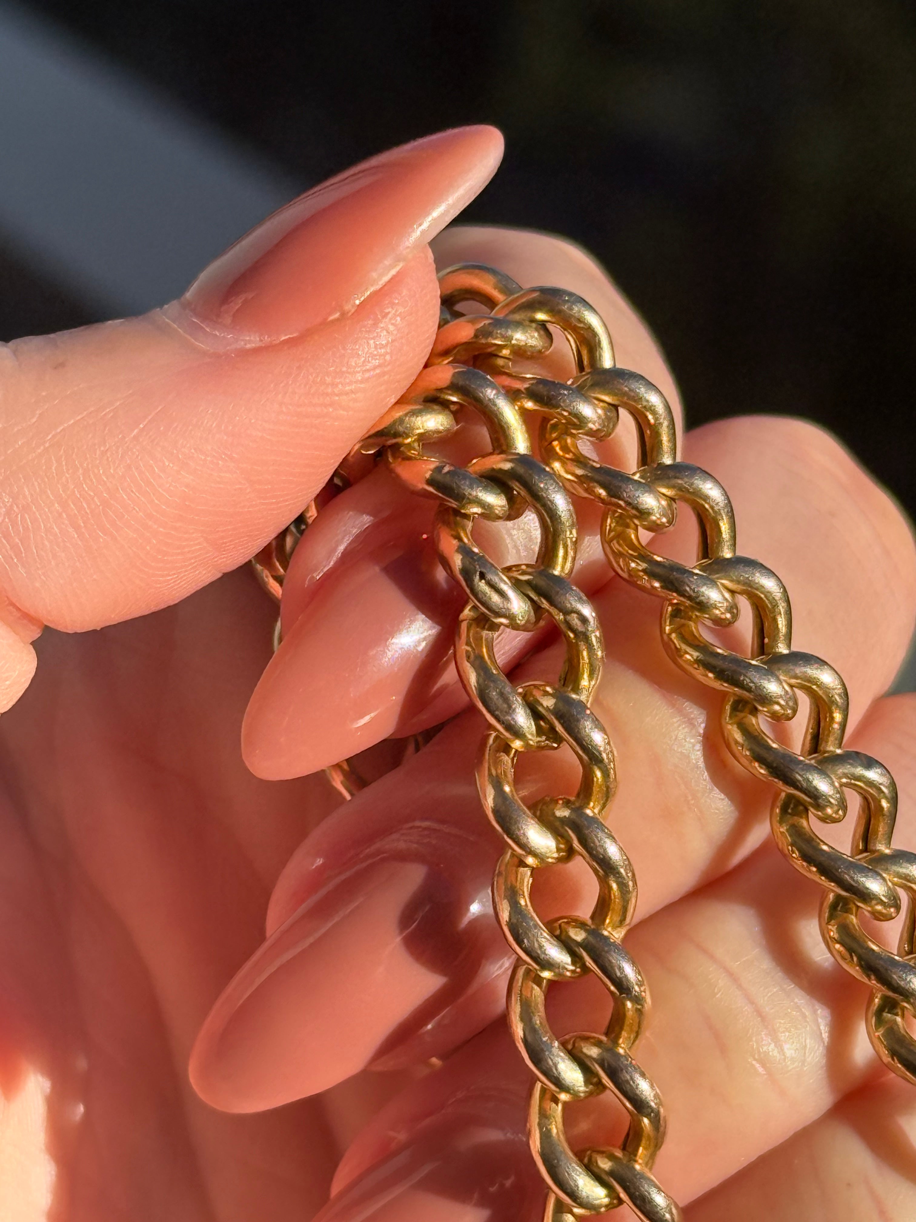 Fish Hook Long Chunky Curb Chain