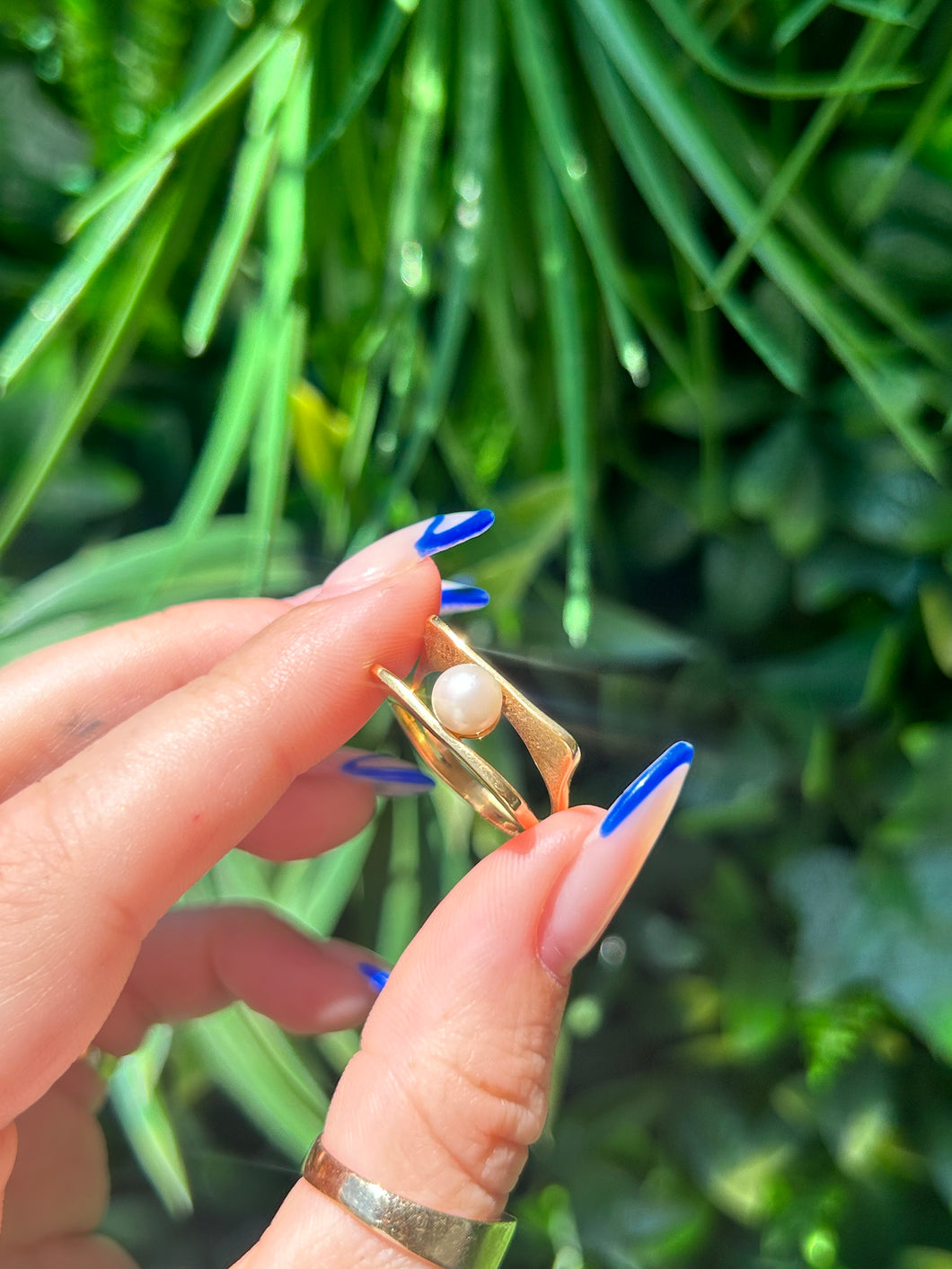 Square Pearl Ring