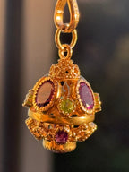 Antique Amethyst Peridot Sputnik
