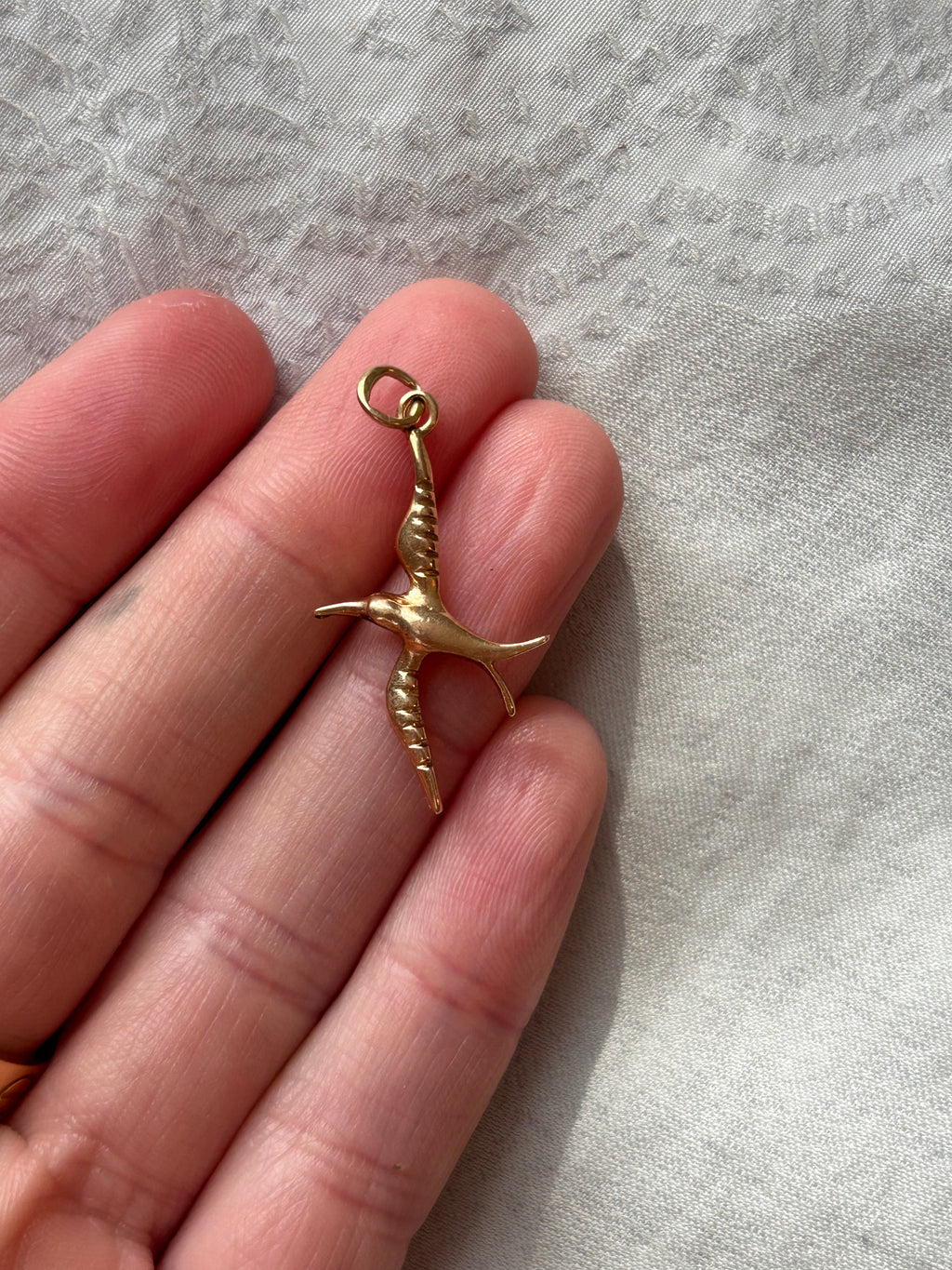 Solid Flying Bird Charm