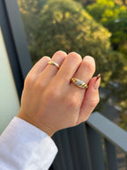 Diamond Croissant Ring