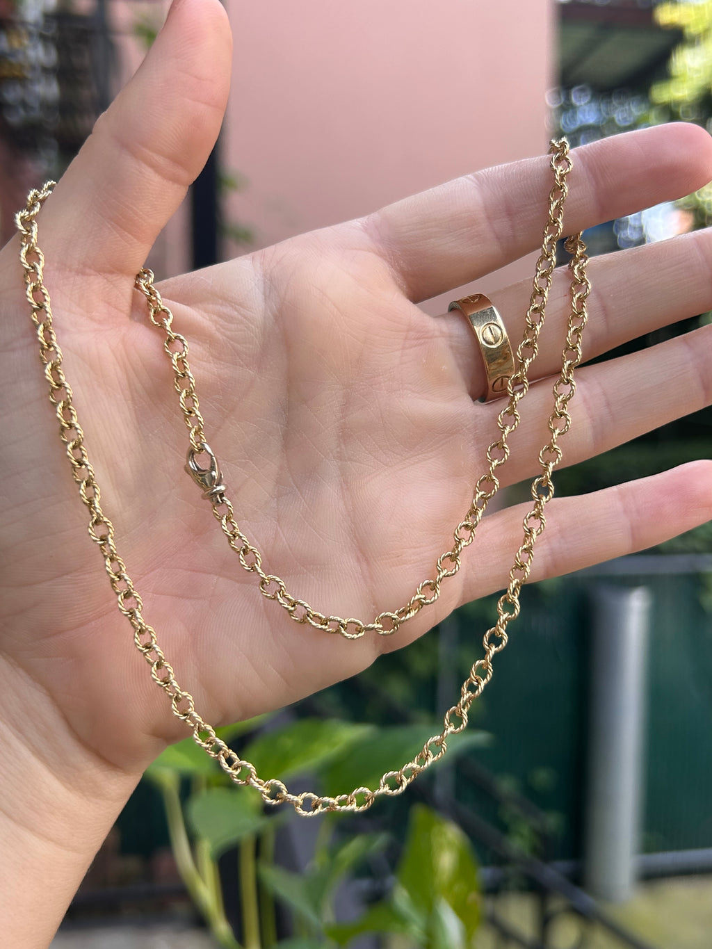 Solid Rope Textured Cable Chain