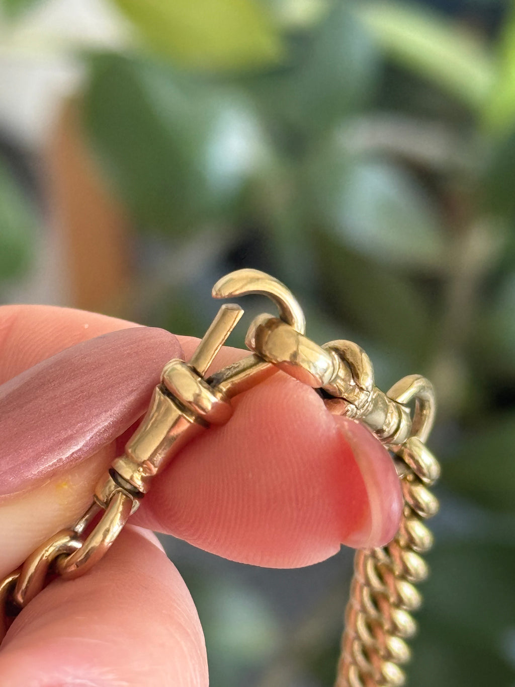 10k Graduated Curb Watch Chain