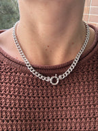 Solid Silver Bolt Curb