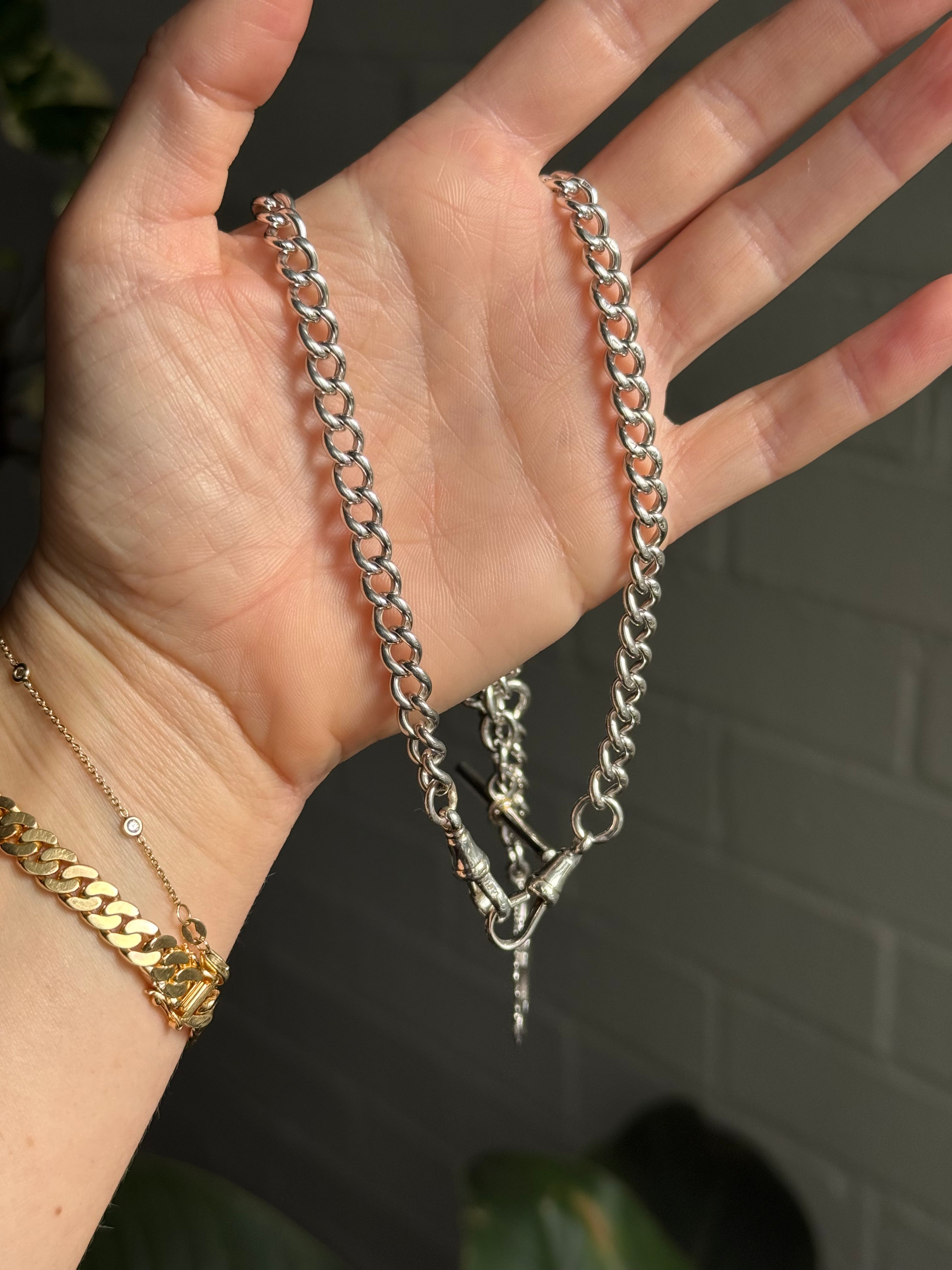 Solid Antique Albert Watch Chain
