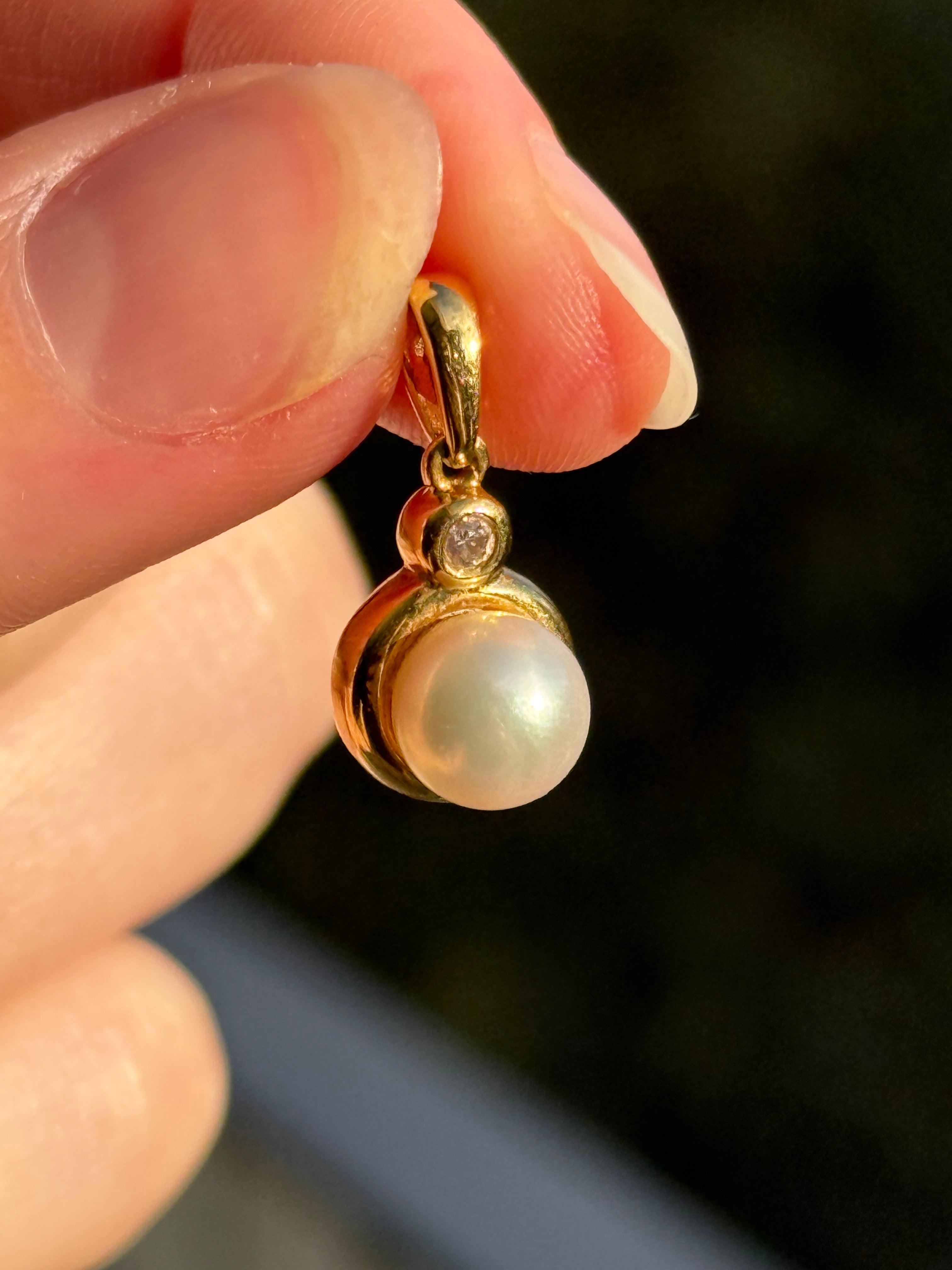 Pearl Drop Charm