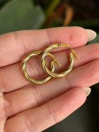 Italian Everyday Twist Hoops