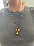 Solid Antique Cowen Curb Chain