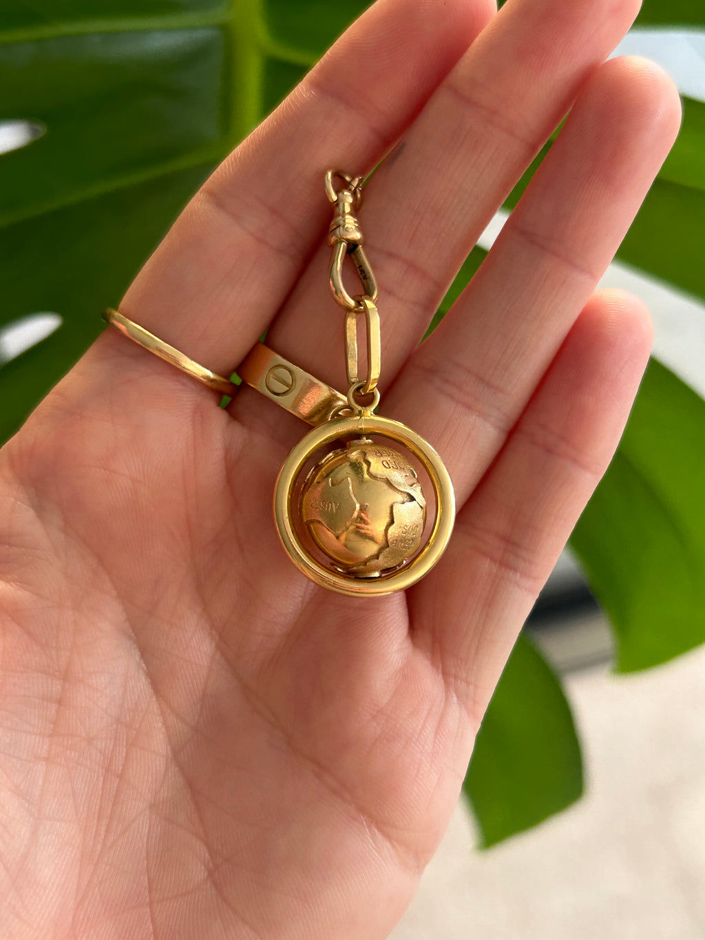 Spinning Globe Charm
