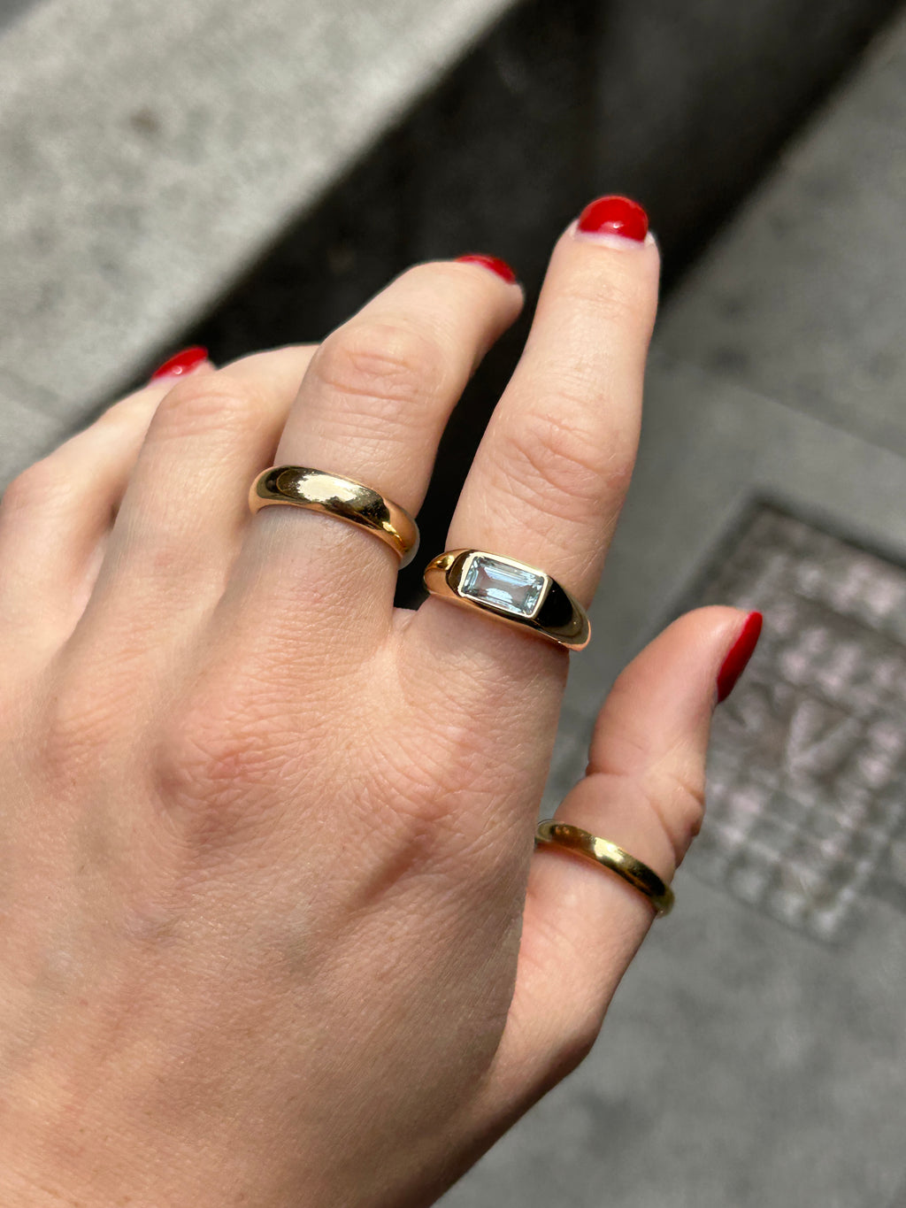 Aquamarine Aura Ring