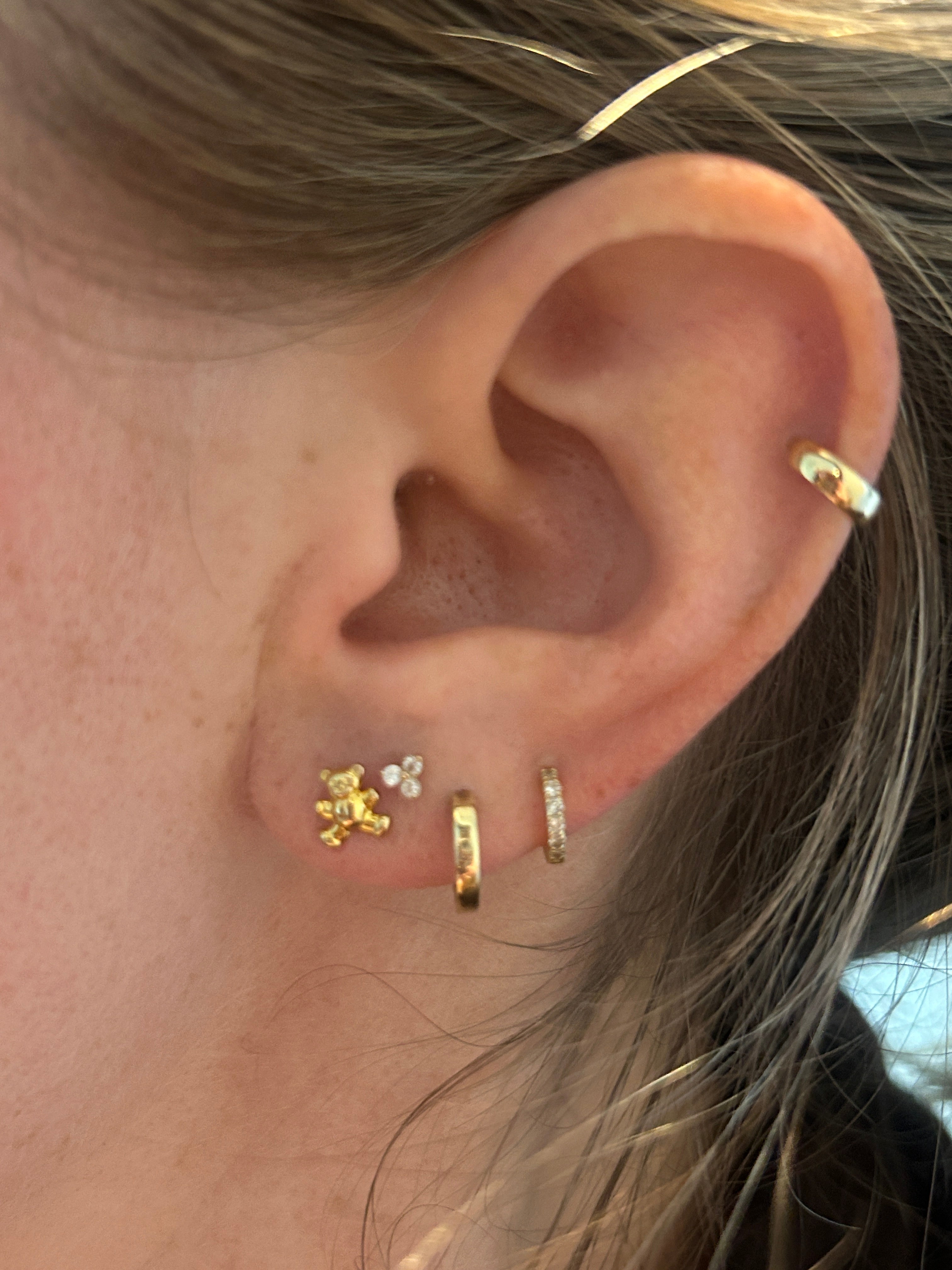 Mini Teddy Bear Studs