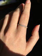 Pave Diamond Half Eternity Band