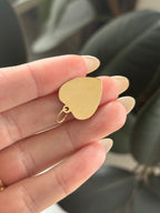 Fluted Heart Charm