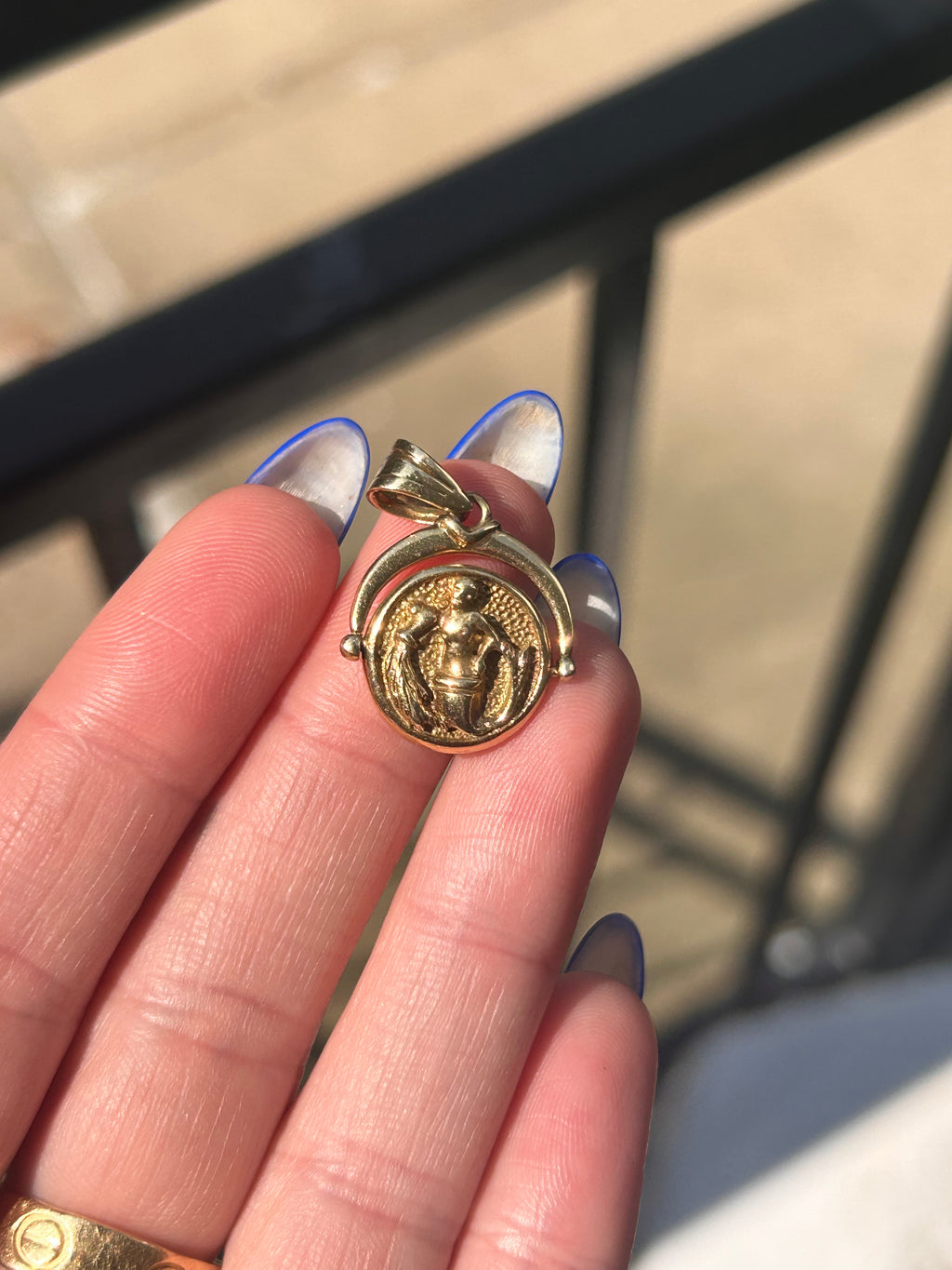 Aquarius Coin Charm