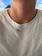 Solid Baby Curb Heart Lariat