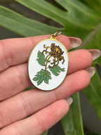Brown Chrysanthemum Pendant