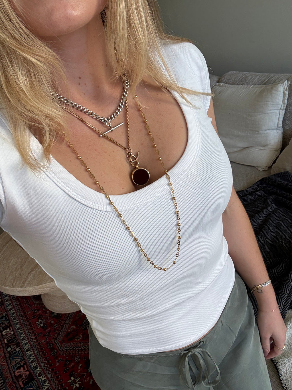 14k Antique Watch Chain