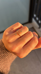 Diamond Heart Arrow Ring