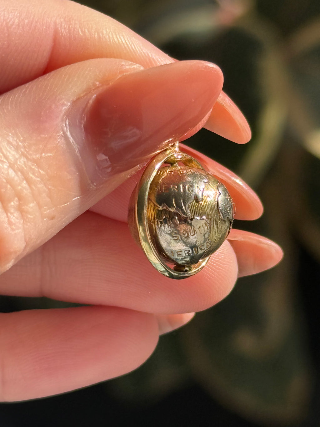 Vintage Globe Charm