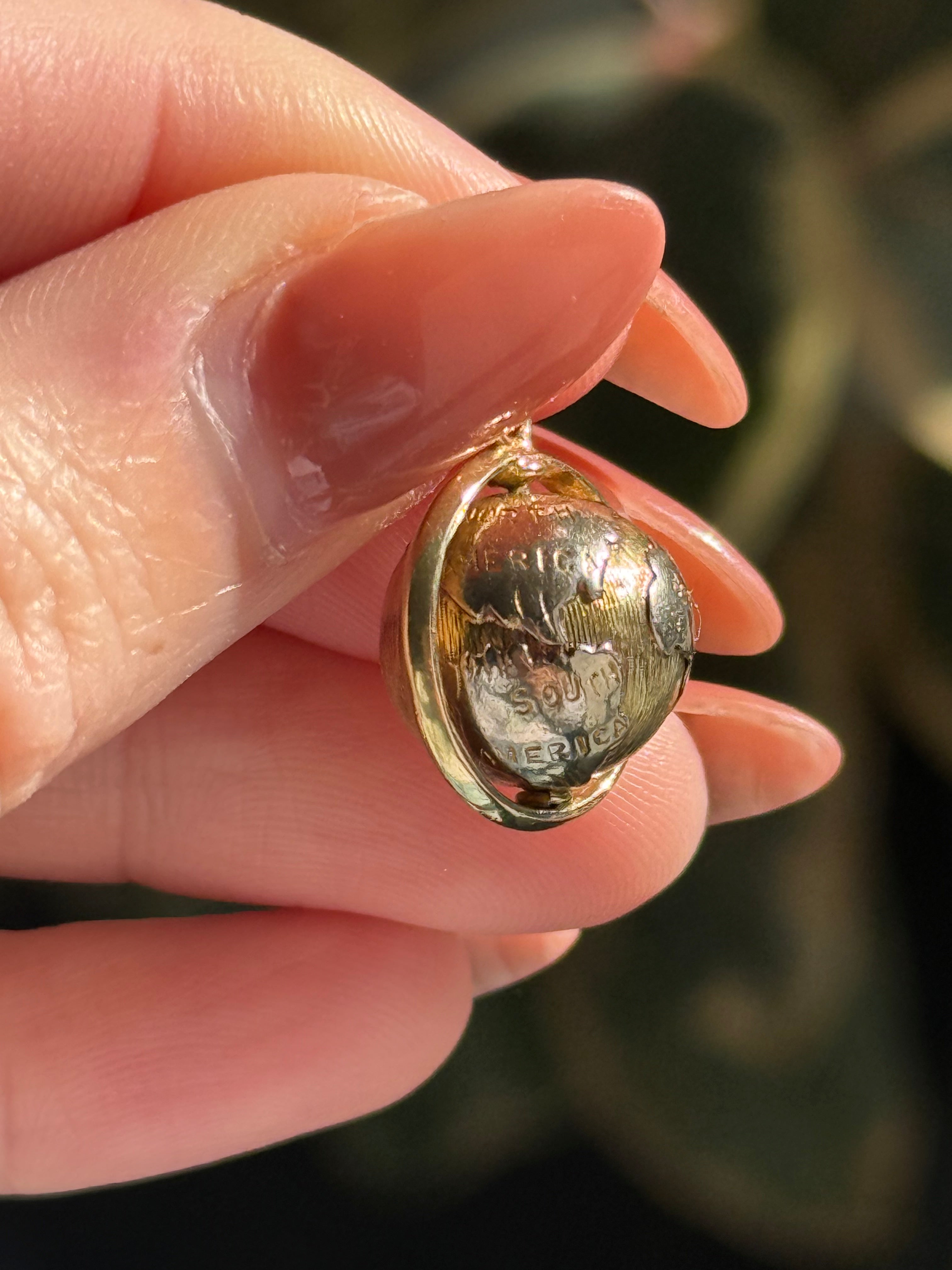 Vintage Globe Charm