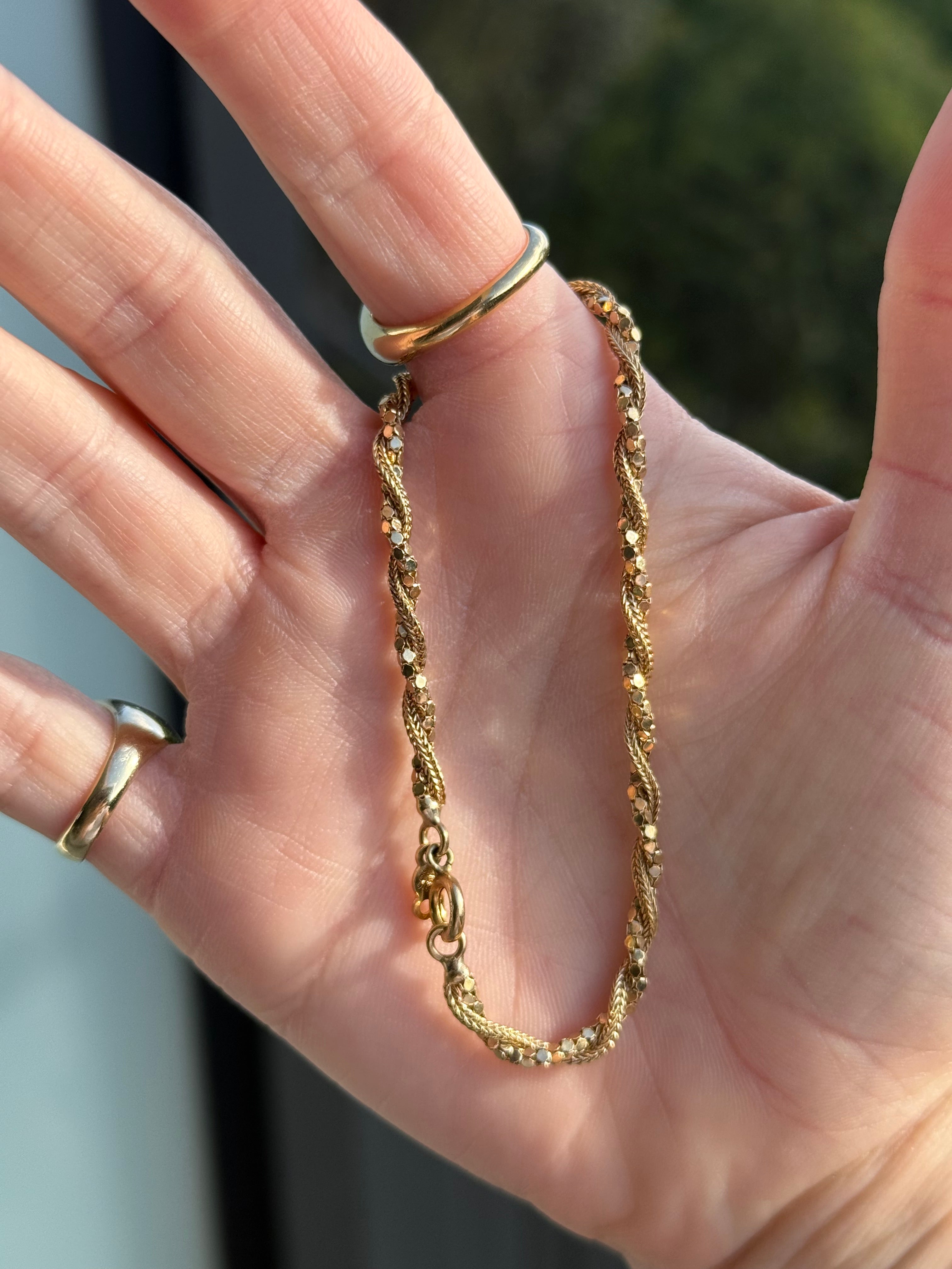 Sparkly Twisted Popcorn Bracelet