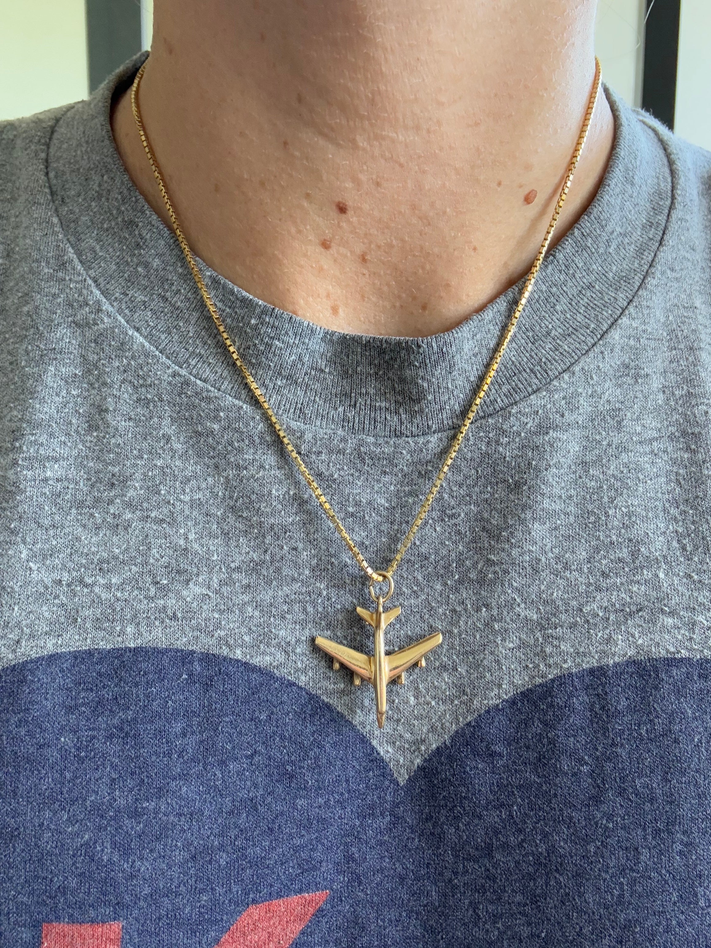 Solid Airplane Charm