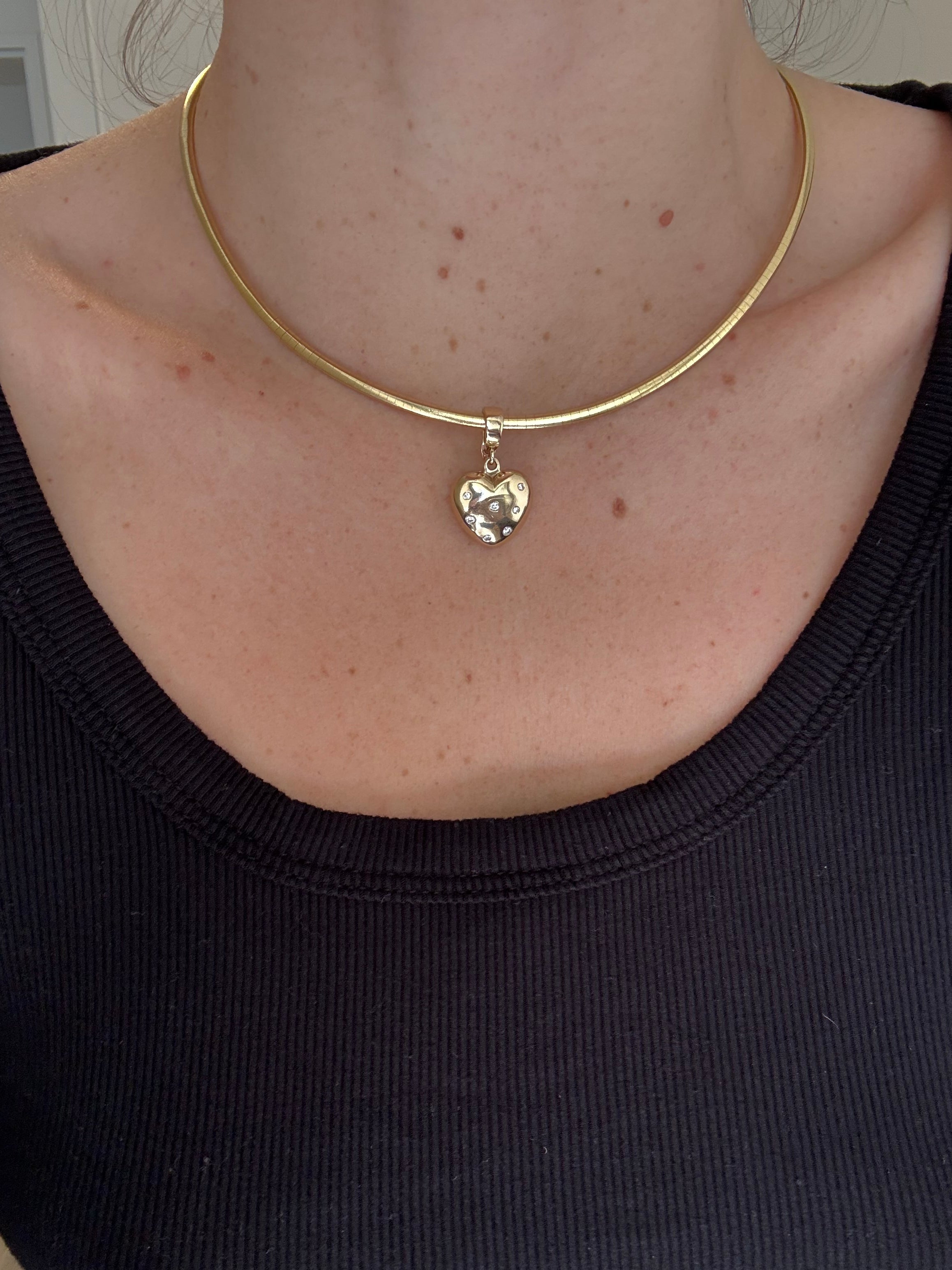 Diamond Heart Lucky Charm
