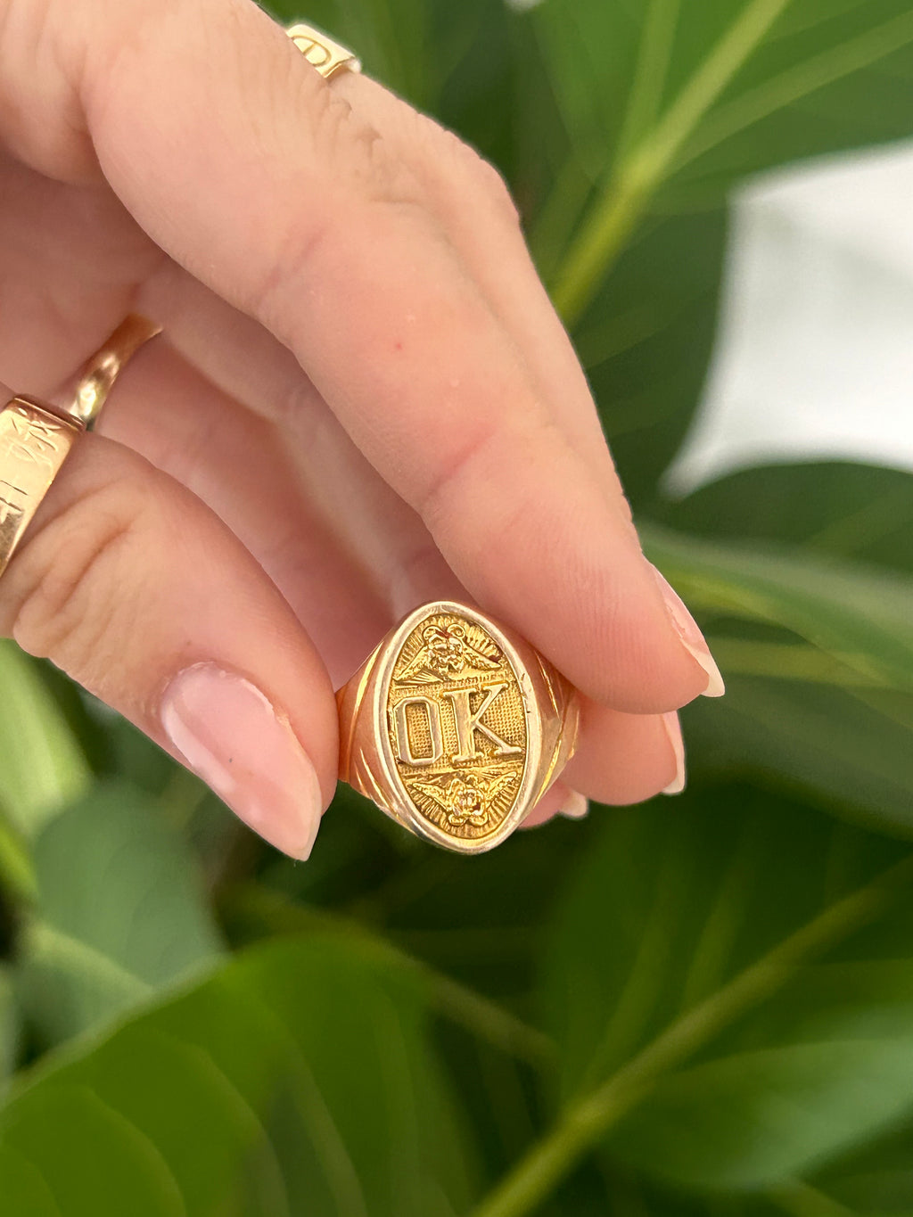 OK Signet Ring