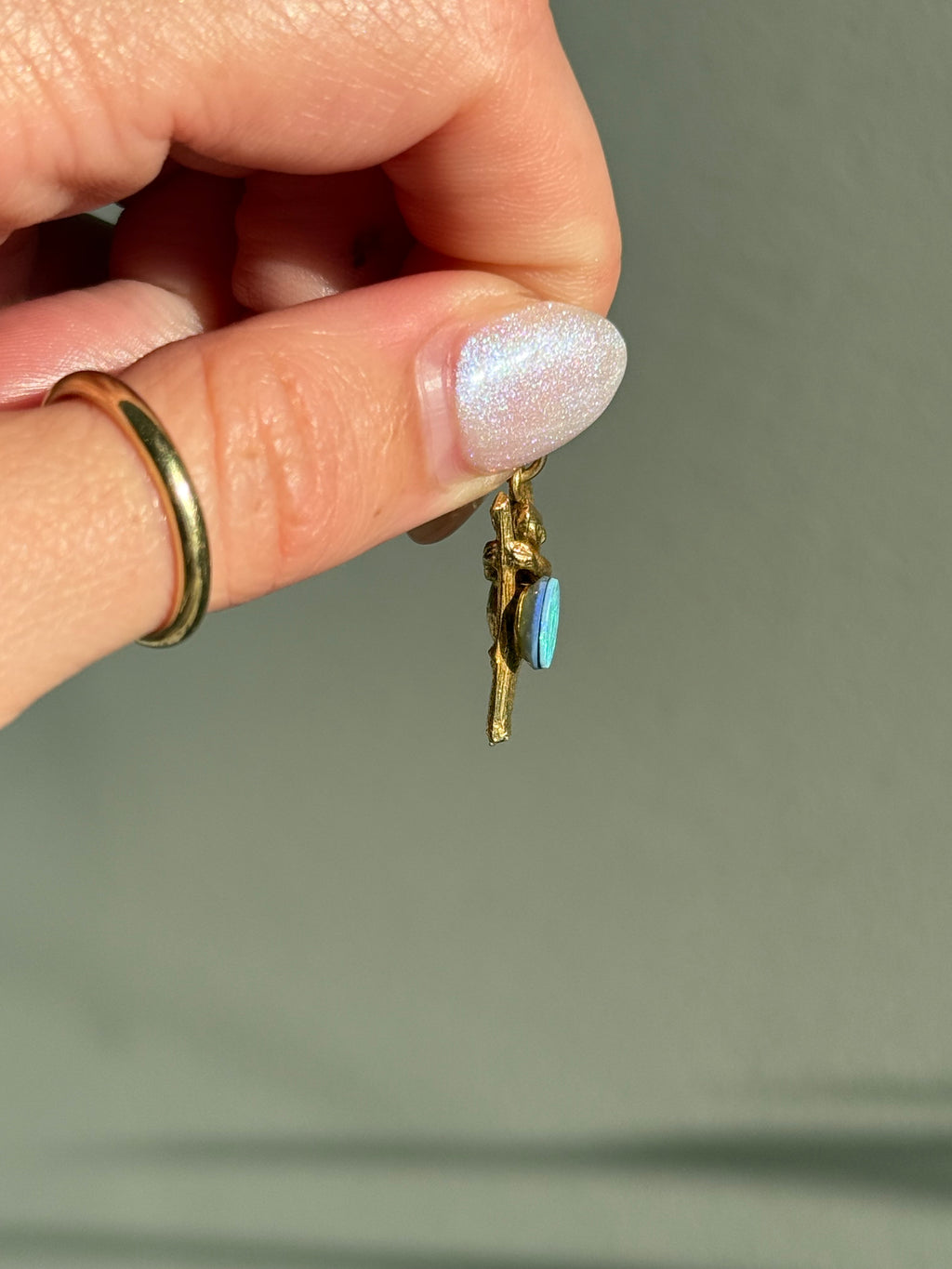 Solid Koala Opal Charm