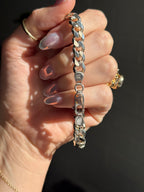 Silver Solid ID Curb Bracelet