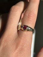 14k Ruby Heart Ring