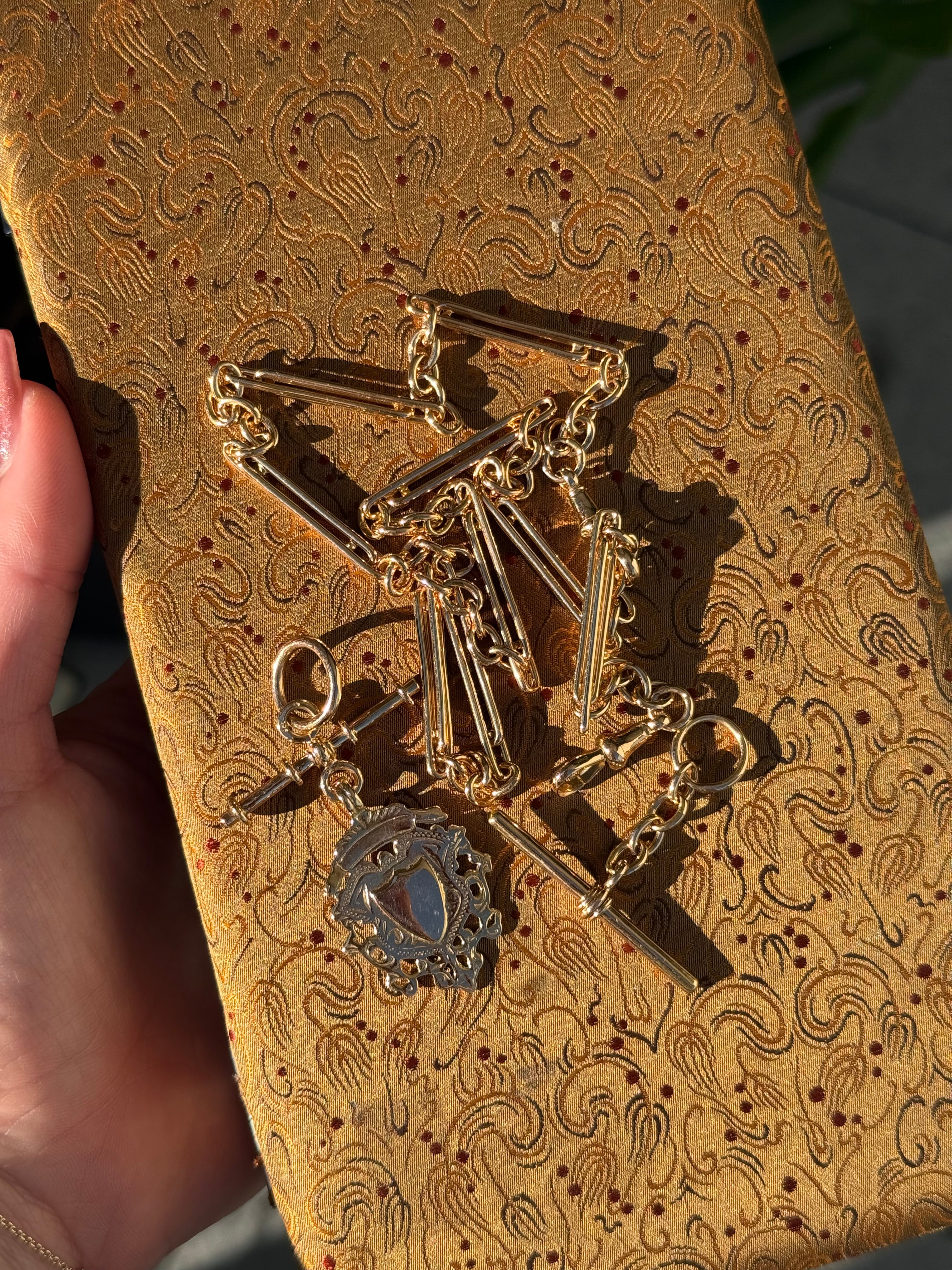 Antique Fetter Watch Chain Set