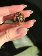 Antique Amethyst Peridot Sputnik