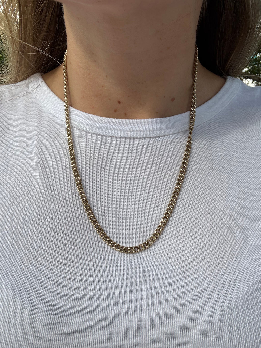 Antique Solid Rounded Curb Chain