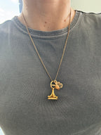 Solid Antique Cowen Curb Chain
