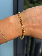 Sparkly Braided Bead Chain Bracelet