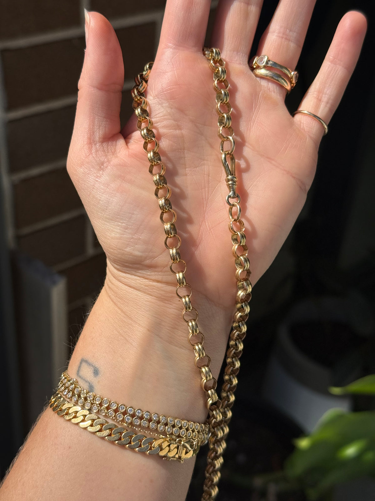 Fancy Rolo Watch Chain