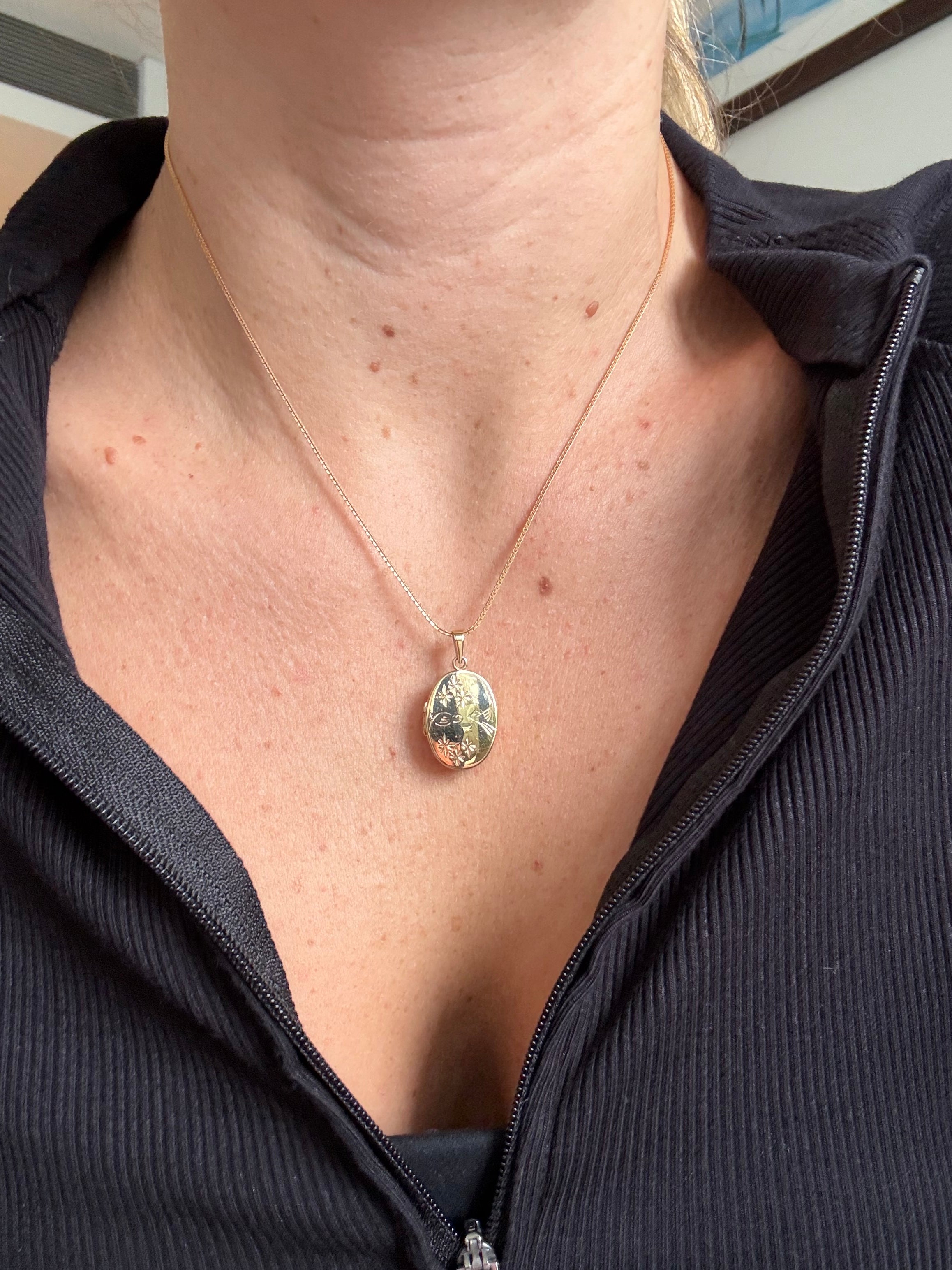 Kissing Birds Locket